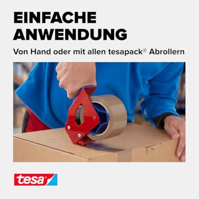 tesa ULTRA STRONG 51124-00008-01 Pakband tesapack Bruin (l x b) 66 m x 50 mm 3 stuk(s) - thumbnail