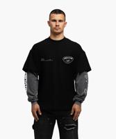 Jorcustom Race Against Nature Double Layered Longsleeve T-Shirt Heren Zwart/Donkergrijs - Maat XS - Kleur: DonkergrijsZwart | Soccerfanshop - thumbnail