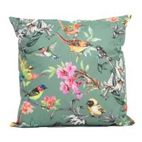 Anna's Collection buitenkussen vogels 60x60cm groen - thumbnail