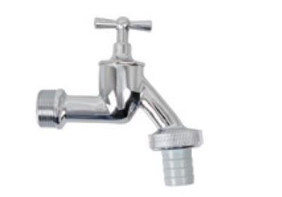 Kirchhoff Messing uitlaatventiel met T-greep, chroom, 3/4"ET x 1"ET x 3/4" mondstuk - 98618418