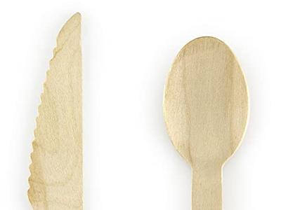 Houten Bestek Woodland Sterren Goud (18st)