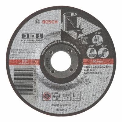 Bosch Accessoires Doorslijpschijven metaal/inox | 125 mm | per 1 | 2608602389 - 2608602389