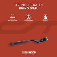 CONTEC achtervorkstandaard "rhino oval" ct rear kickstand oval 24" - 29" black - thumbnail