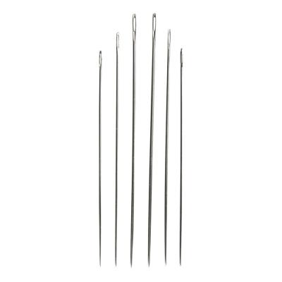 Creativ Company Stopnaalden, afm 1-5, zilver, 6 stuk/ 1 doos Creativ Company Stopnaalden, afm 1-5, zilver, 6 stuk/ 1 doos