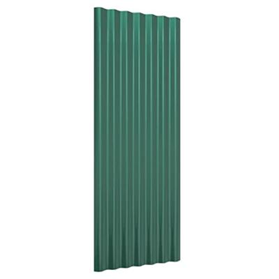 VidaXL Dakpanelen 12 st 100x36 cm gegalvaniseerd staal groen VidaXL Dakpanelen 12 st 100x36 cm gegalvaniseerd staal groen