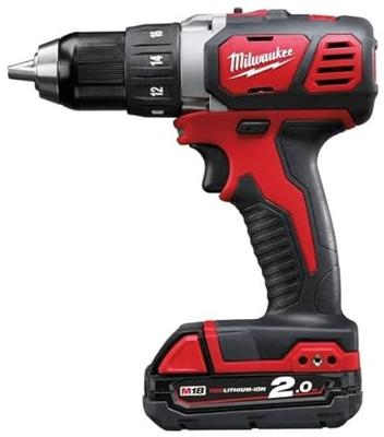 Milwaukee M18 BDD-202C Compacte Accu Schroefboormachine 18V 2.0Ah in koffer - 4933443555