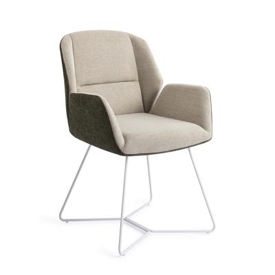 Jesper Home Eetkamerstoel 'Myoko' Beehive White, kleur Popeye