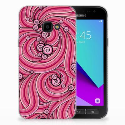 Samsung Galaxy Xcover 4 | Xcover 4s | Hoesje maken | Swirl Pink