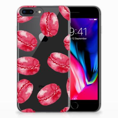 Apple iPhone 7 Plus | 8 Plus | Siliconen Case | Pink Macarons