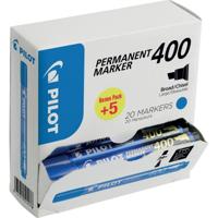 Pilot permanent marker 400, XXL doos met 15 + 5 stuks, blauw - thumbnail