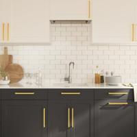 VidaXL Handvatten 10 st 224 mm roestvrij staal goudkleurig - thumbnail