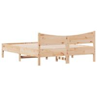 Bedframe zonder matras massief grenenhout 150x200 cm - thumbnail