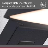 Paulmann Zerena 94826 LED-buitenlamp (wand) LED LED vast ingebouwd 10 W Antraciet - thumbnail