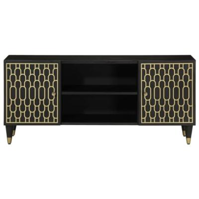 Tv-meubel 105x33x46cm massief mangohout