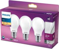 Philips LED Lampen E27 - Mat - 4-40W - Warm Wit Licht - 3 stuks - thumbnail