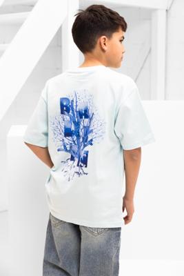 Ballin Amsterdam Lost In Coral T-Shirt Kids Lichtblauw - Maat 152 - Kleur: Lichtblauw | Soccerfanshop