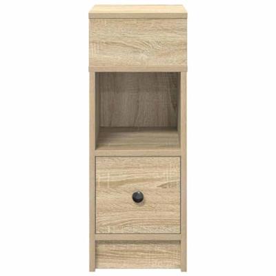 Nachtkastje met lade 25x31x66 cm sonoma eikenkleurig Nachtkastje met lade 25x31x66 cm sonoma eikenkleurig