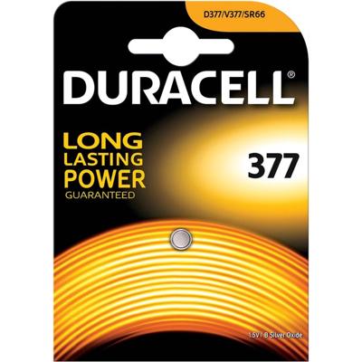 Batterij duracell 377 duralock zilver oxide | 10 stuks