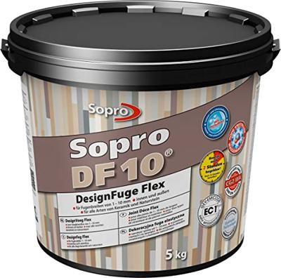 Sopro DF10 Voegmortel Designvoeg Flex 5 kg Betongrijs nr 14 Sopro