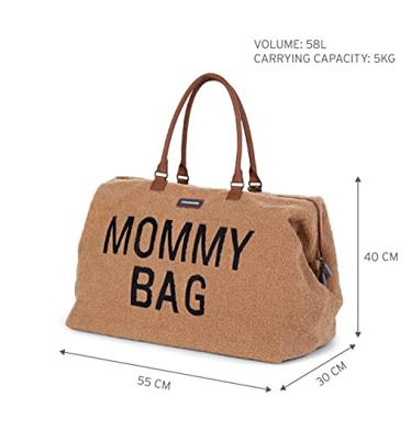 Grote luiertas Mommy Bag Teddy - CHILDHOME beige Grote luiertas Mommy Bag Teddy - CHILDHOME beige