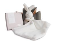 Zachte knuffelzakdoek - 10 cm - Bloemendoos - DOUDOU ET COMPAGNIE wit - thumbnail