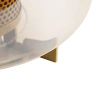 QAZQA Art deco tafellamp goud met amber glas 30 cm - Kevin - thumbnail