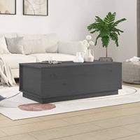Salontafel 100x50x35 cm massief grenenhout grijs - thumbnail