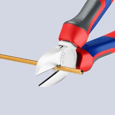 Knipex 70 05 180 Zijsnijtang 180mm met comfortgrepen | verchroomd Knipex 70 05 180 Zijsnijtang 180mm met comfortgrepen | verchroomd