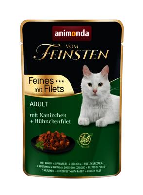ANIMONDA Vom Feinsten Rabbit, chicken fillet - nat kattenvoer - 85g