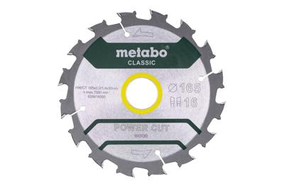 Metabo Accessoires Cirkelzaagblad PowerCutClassic Ø 165x30 16WZ 5° - 628416000 Metabo Accessoires Cirkelzaagblad PowerCutClassic Ø 165x30 16WZ 5° - 628416000