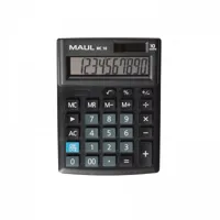Maul MC 10 Bureaurekenmachine Zwart Aantal displayposities: 10 werkt op batterijen, werkt op zonne-energie (b x h x d) 137 x 31 x 103 mm - thumbnail