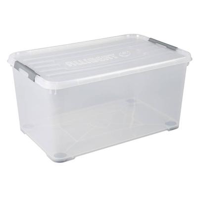 Curver handy+ opbergbox 115 liter + wielen transparant