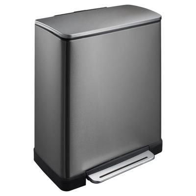 EKO Recycle E-Cube afvalbak 28+18L (Kleur: zwart) EKO Recycle E-Cube afvalbak 28+18L (Kleur: zwart)