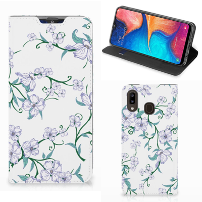 Samsung Galaxy A30 Uniek Smart Cover Blossom White Samsung Galaxy A30 Uniek Smart Cover Blossom White