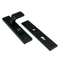 AMI veiligheidsbeslag knop/zonder kruk - SKG*** met kerntrekbeveiliging - PC 72 - deurdikte 53-57 mm - zwart - thumbnail