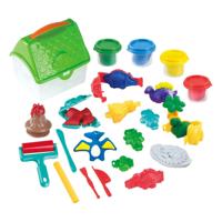 Play dino jungle kleiset in opbergdoos, 4 kleipotjes - thumbnail