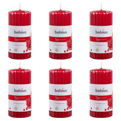 Bolsius pillar true scents pomegranate ø58×120 mm 33uur (6 stuks)