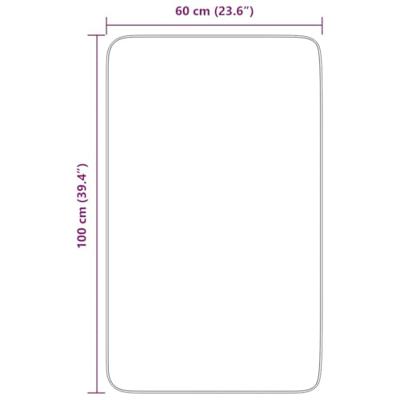 Hoogpolig vloerkleed NAVARRA 60x100 cm polyester crmekleurig Hoogpolig vloerkleed NAVARRA 60x100 cm polyester crmekleurig