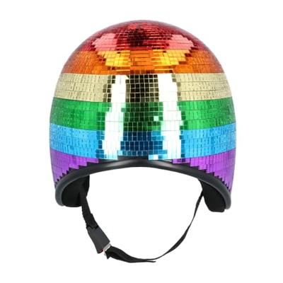 Disco Helm 80s Regenboog