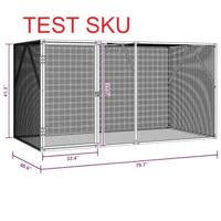 Tuinbank Bruin 110 x 56 x 90 cm Massief Acaciahout - thumbnail