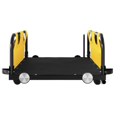 Fietstrailer oxford stof en ijzer geel Fietstrailer oxford stof en ijzer geel