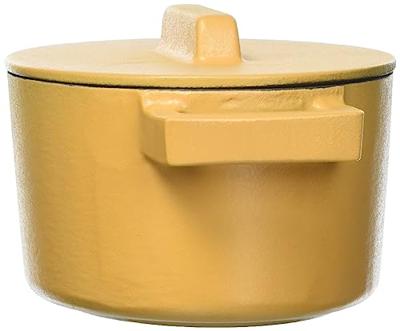 Braadpan Terra.Cotto Gietijzer Ovaal met deksel 13x10 cm