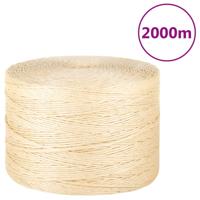 VidaXL Touw 3 mm 2000 m 100% sisal - thumbnail