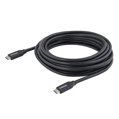 StarTech.com USB-C kabel met Power Delivery (100W/5A) - M/M - 4 m - USB 2.0 - USB-IF gecertificeerd