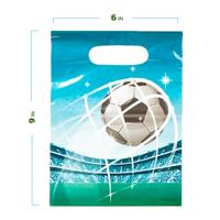 Globos Feestzakjes voetbal fans, 6st. - thumbnail