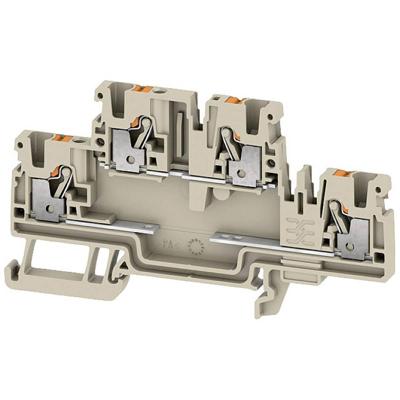 Weidmüller 2704360000 Componentenserieklem Push-In-klem Beige 50 stuk(s)