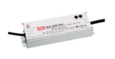 Mean Well HLG-120H-12A AC-DC Single Output LED-driver, mixmodus met PFC