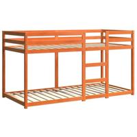 Stapelbed massief grenenhout wasbruin 90x200 cm - thumbnail