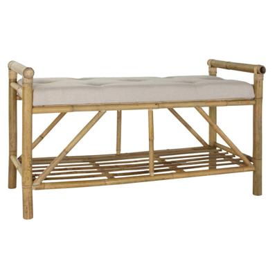 Kruk DKD Home Decor Natuurlijk Beige Bruin Katoen Bamboe (100 x 44 x 55 cm) Kruk DKD Home Decor Natuurlijk Beige Bruin Katoen Bamboe (100 x 44 x 55 cm)