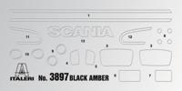 Italeri 3897 Scania R730 V8 Black Amber Vrachtwagen (bouwpakket) 1:24 - thumbnail